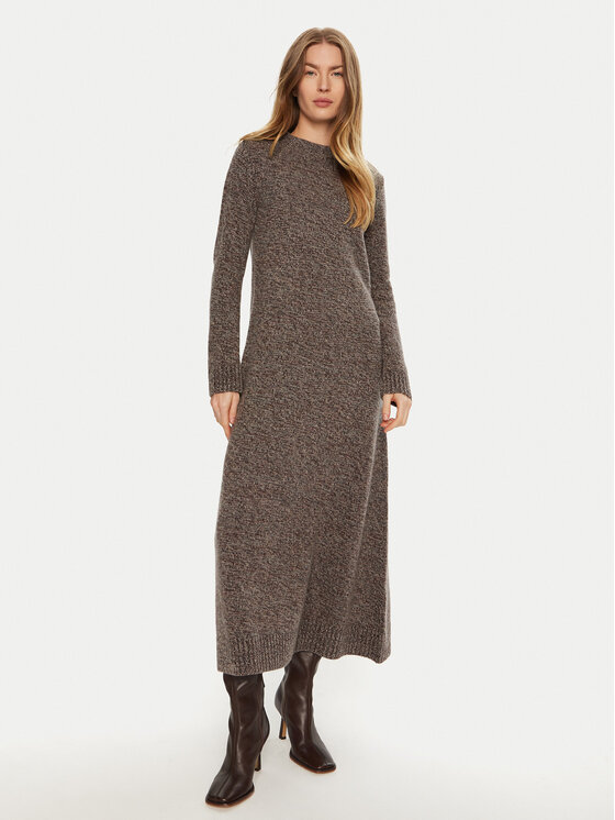 Weekend Max Mara Weekend Max Mara Strickkleid Dionne 2425326022 Braun Relaxed Fit