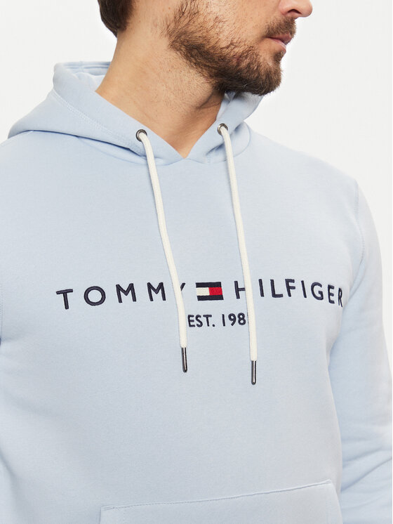Tommy Hilfiger Tommy Hilfiger Bluza Logo MW0MW11599 Błękitny Regular Fit