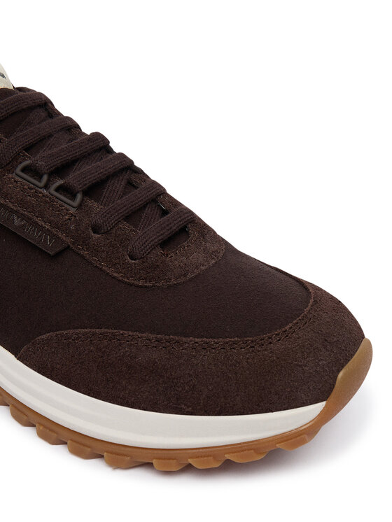Emporio Armani Emporio Armani Sneakersy EM005746 AF25311 U6032 Brązowy ciemny