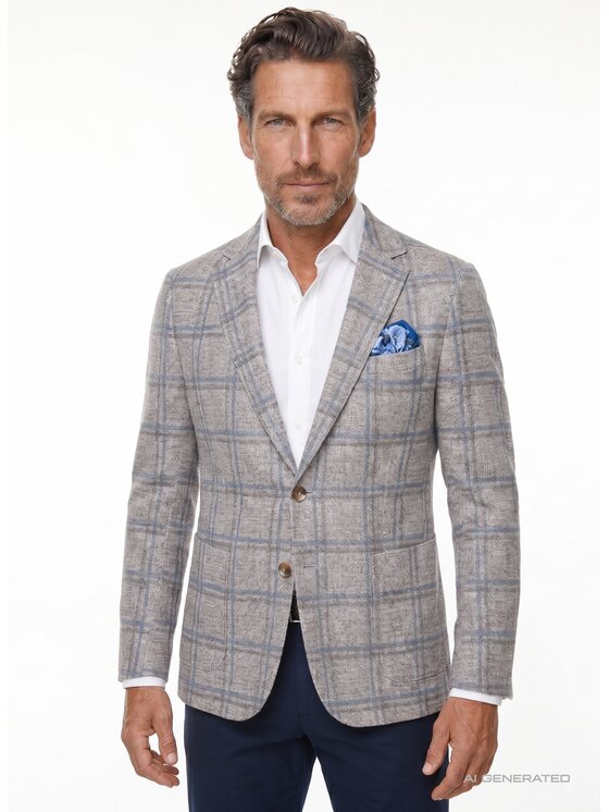 Pako Lorente Pako Lorente Marynarka P26WF-3X-006 Beżowy Slim Fit