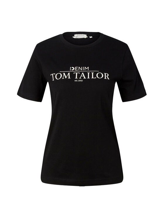 Tom Tailor Denim Tom Tailor Denim T-Shirt 1035362 Czarny