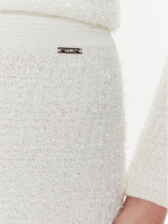 Liu Jo Liu Jo Zīmuļveida svārki MF3294 MA34O Écru Slim Fit