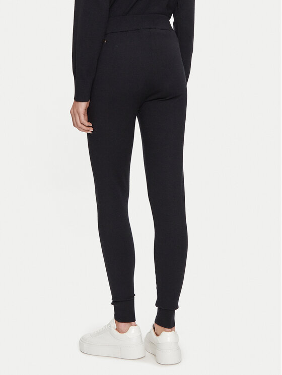 Athlecia Athlecia Melegítő alsó Dava W Knitted EA243385 Fekete Regular Fit
