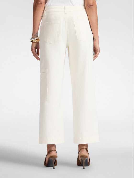 Elena Mirò Elena Mirò Pantaloni di tessuto P185P000421N011 Bianco Regular Fit