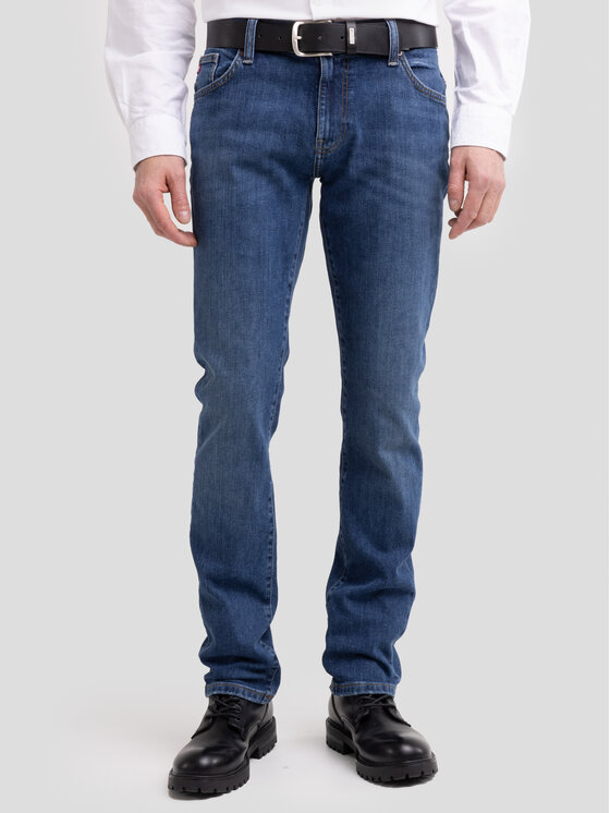 BIG STAR BIG STAR Jeansy MARTIN Granatowy Slim Fit