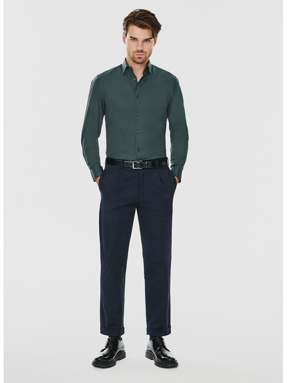 Pako Lorente Pako Lorente Koszula P24WF-1X-039 Zielony Slim Fit
