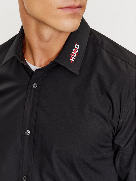 HUGO Hugo Camicia Elisha02 50495087 Nero Extra Slim Fit