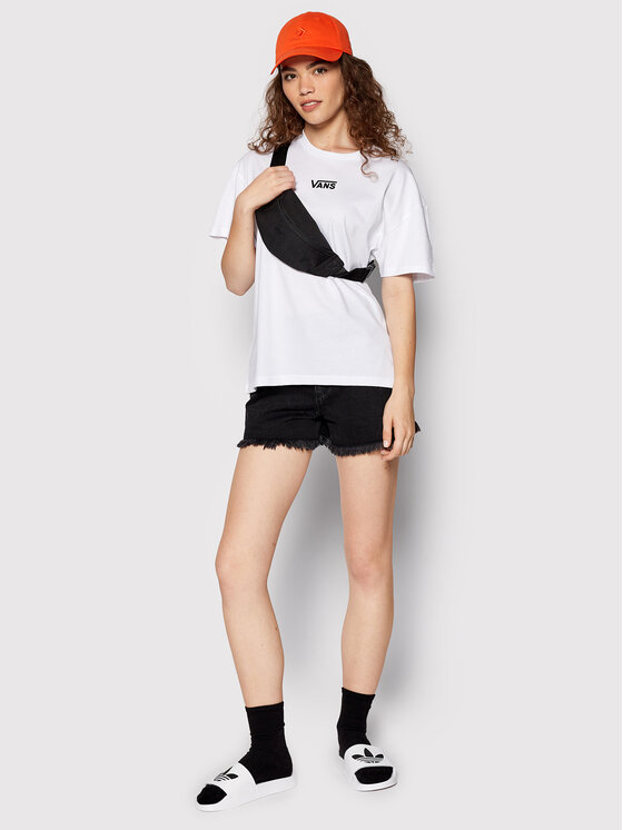 Vans Vans Póló Flying V VN0A7YUT Fehér Oversize