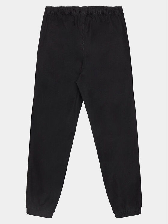 Gap Gap Medžiaginės kelnės 707988-04 Juoda Regular Fit