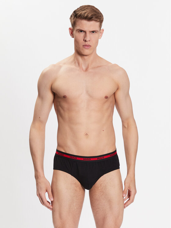 HUGO Hugo Set od 3 para muških slip gaća 50492378 Crna