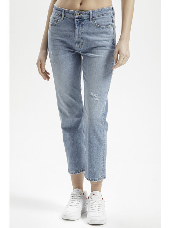 Cross Jeans Cross Jeans Jeansy P 476-050 Niebieski Straight Leg