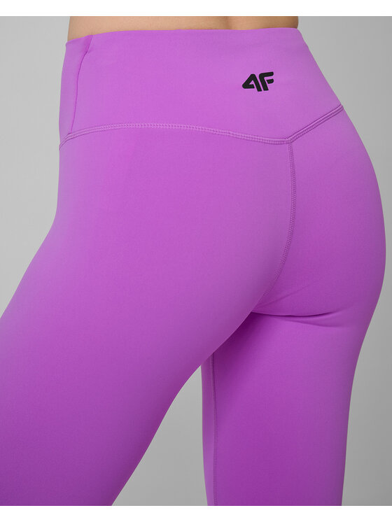 4F 4F Legginsy TRAINING Różowy Slim Fit