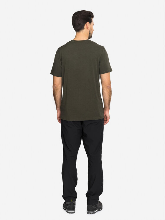 Viking Viking T-Shirt Lenta Bamboo Light Man Zielony ciemny Regular Fit