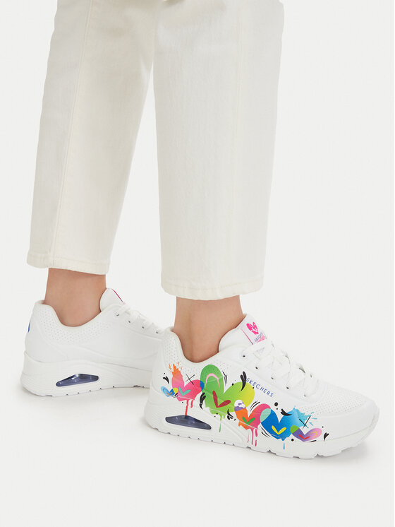Skechers Skechers Сникърси Jason Naylor: Uno - Open Your Heart 190008/WMLT Бял