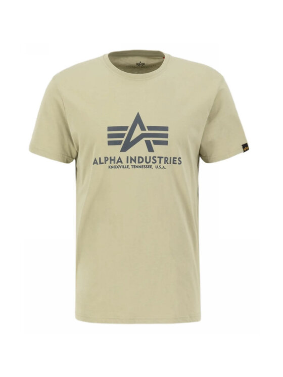 Alpha Industries Alpha Industries T-Shirt AI.100501-82 Khaki Basic Fit