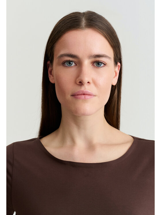 TATUUM TATUUM Bluzka MIKAJA 2 Brązowy Classic Fit