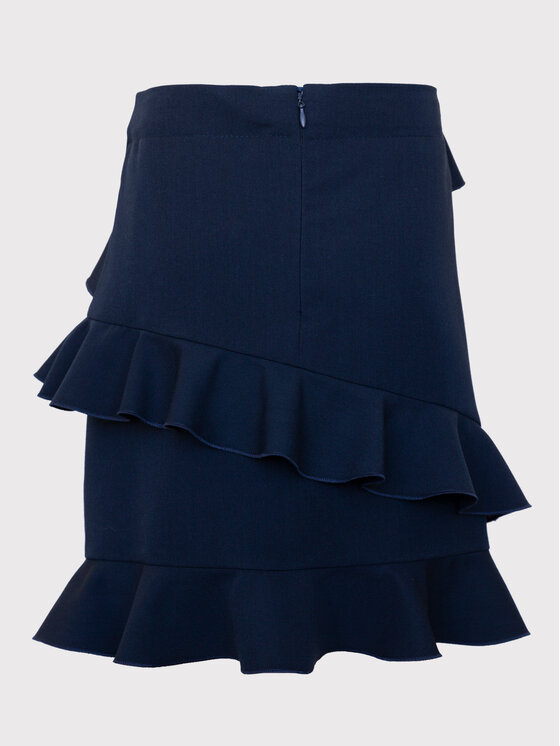 SLY SLY Spódnica 3S-302B Granatowy Comfortable Fit