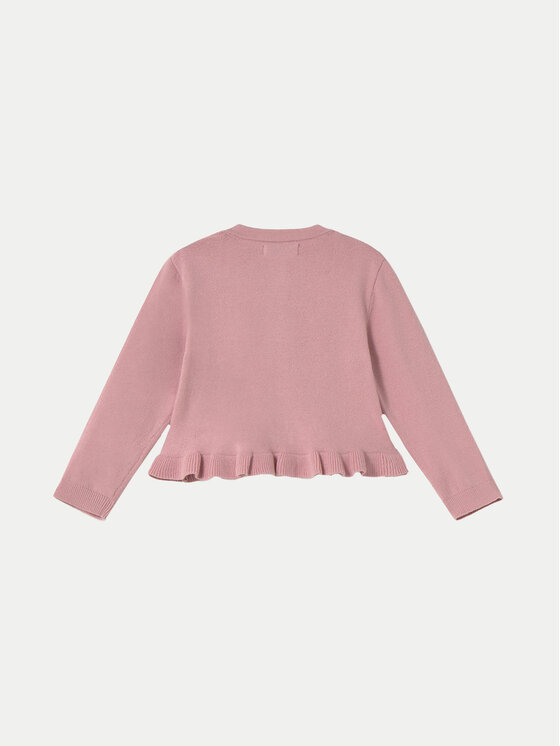 Mayoral Mayoral Pletena jopica 1398 Roza Regular Fit