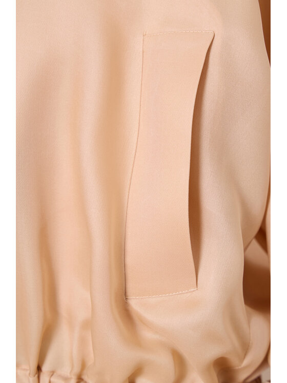 Epuzer Epuzer Bomber transparent organza Beige chiaro Loose Fit