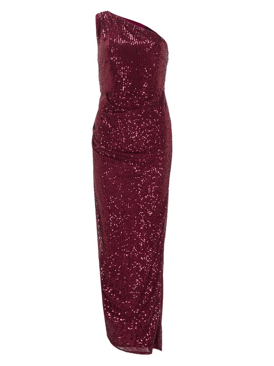 Swing Swing Večernja haljina 5AI09800 Tamnocrvena Slim Fit