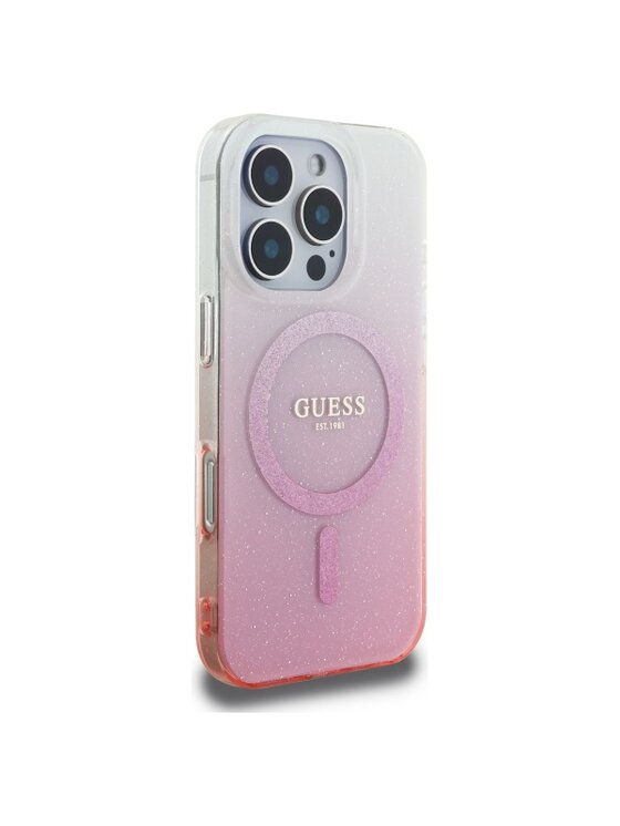 Guess Guess Etui na telefon Apple iPhone 16 Pro Max Różowy