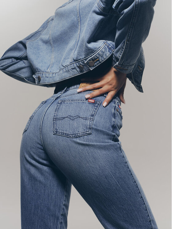 BIG STAR BIG STAR Jeansy SILLA_363_190 Niebieski Mom Fit