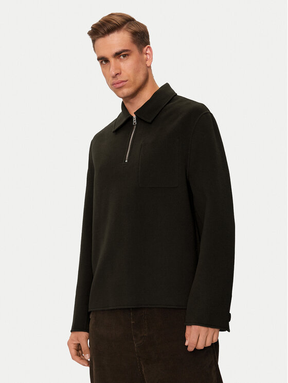 AMI Paris AMI Paris Palton de lână HJK057.WV0022 Maro Regular Fit