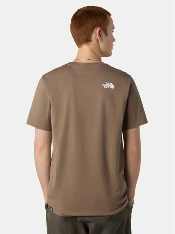 The North Face The North Face T-särk Simple Dome NF0A87NG Pruun Regular Fit