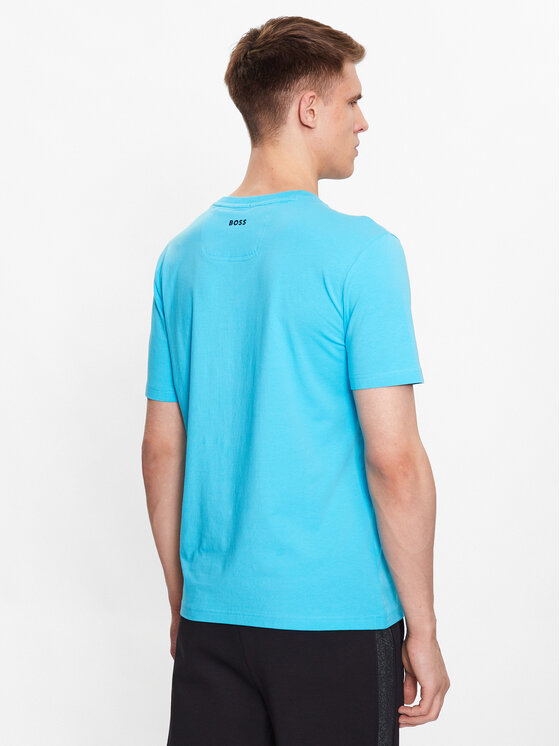 BOSS Boss Marškinėliai 50483730 Mėlyna Regular Fit