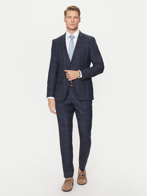 BOSS BOSS Öltöny H-Huge 50518097 Sötétkék Slim Fit