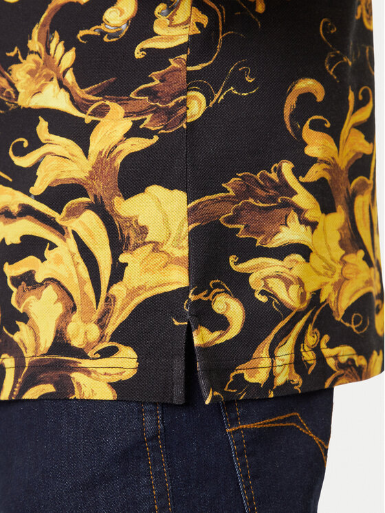 Versace Jeans Couture Versace Jeans Couture Polo 79GAG6S0 JS514 Czarny Regular Fit