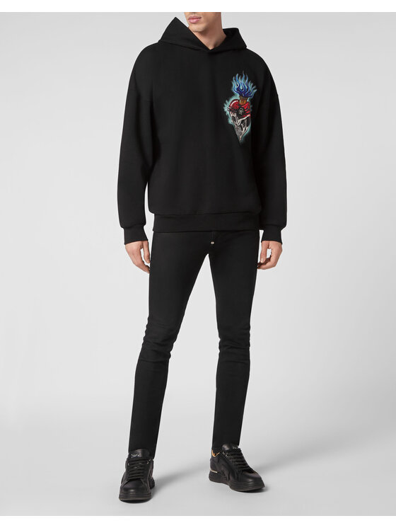 PHILIPP PLEIN PHILIPP PLEIN Felpa 1659 Nero Regular Fit