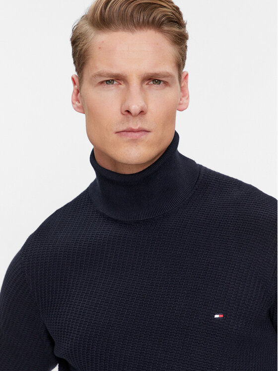 Tommy Hilfiger Tommy Hilfiger Golf MW0MW33453 Granatowy Regular Fit