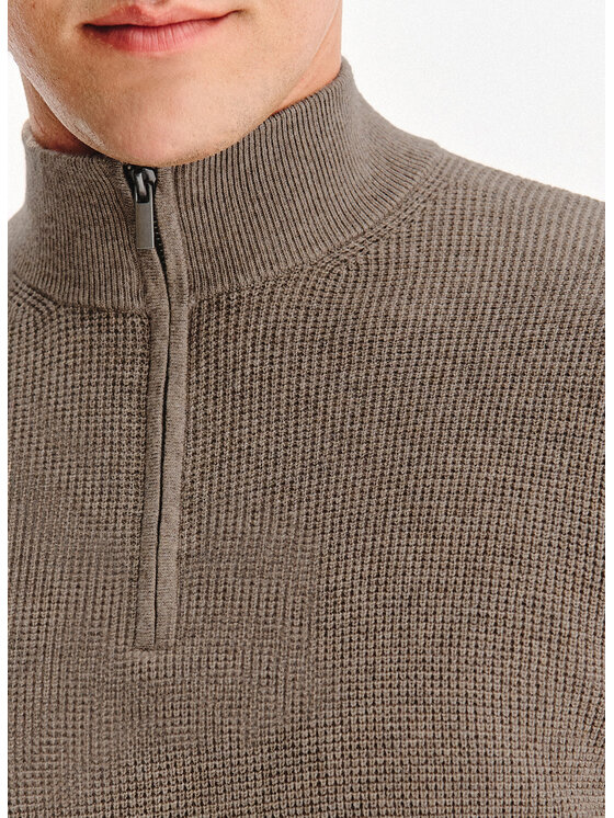 Pako Lorente Pako Lorente Sweter P25WF-2X-010 Brązowy Classic Fit