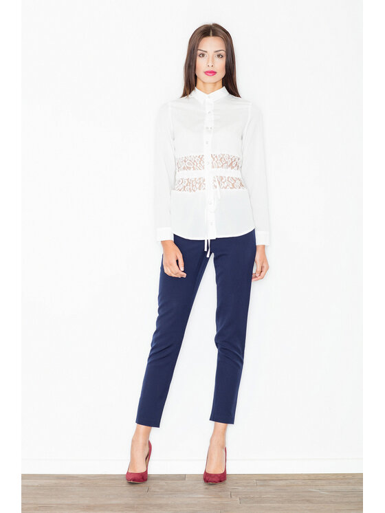 FIGL FIGL Blúzka M473 Écru Regular Fit