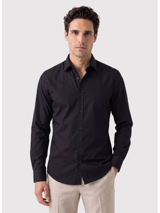 Pako Lorente Pako Lorente Koszula P26WF-1X-002 Czarny Slim Fit