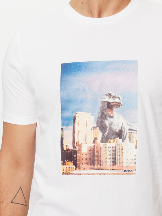 BOSS Boss T-krekls Tefragile 50503535 Balts Regular Fit