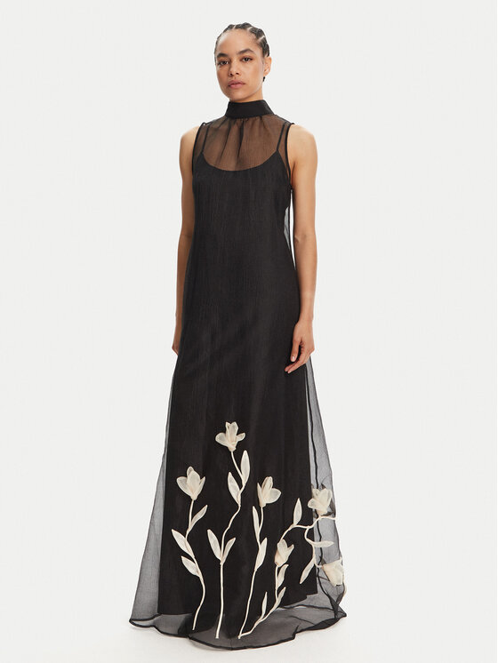 STAUD STAUD Estélyi ruha Albee R25R2209OZ Fekete Regular Fit