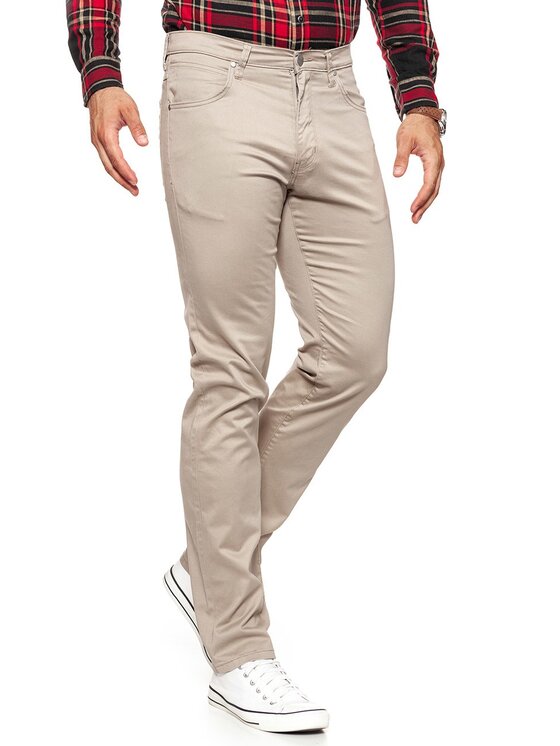 Wrangler Wrangler Pantaloni di tessuto ARIZONA Beige Straight Fit
