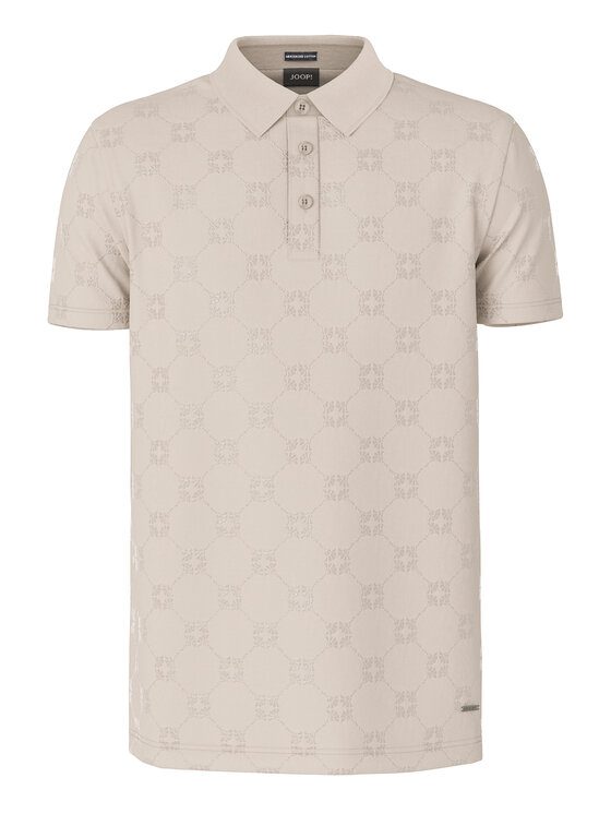 JOOP! JOOP! Тениска с яка и копчета 17 JJ-24Bartholo 30046986 Бежов Modern Fit