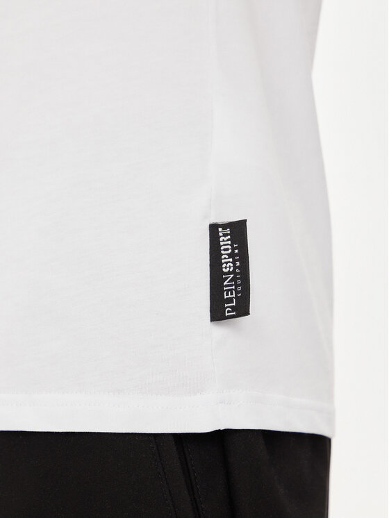 Plein Sport Plein Sport T-shirt AADC MTK7197 SJY001N Bijela Regular Fit