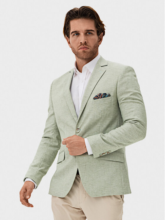 Evenemen Evenemen Marynarka Passa Zielony Slim Fit