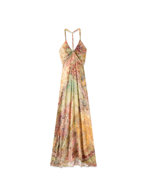 Oltre Oltre Abito da sera 7018J000884N0R2 Crema A-Line Fit