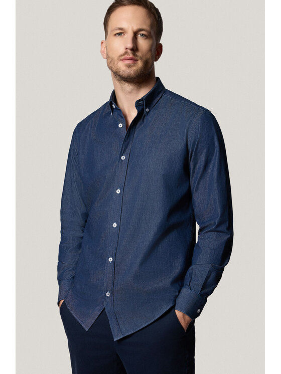 Próchnik Próchnik Koszula PM56 KO073125000017 Granatowy Slim Fit
