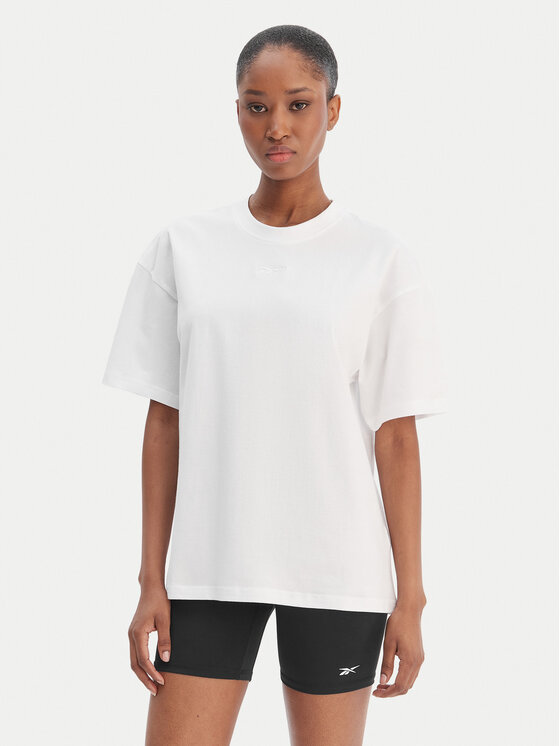 Reebok Tricou Reebok x Ewa Chodakowska RK25611CCW Alb Relaxed Fit