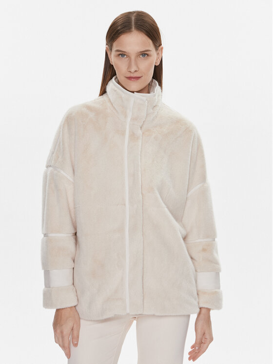 Bruuns Bazaar Pelliccia Lyn BBW3679 Écru Regular Fit, taglia : XL