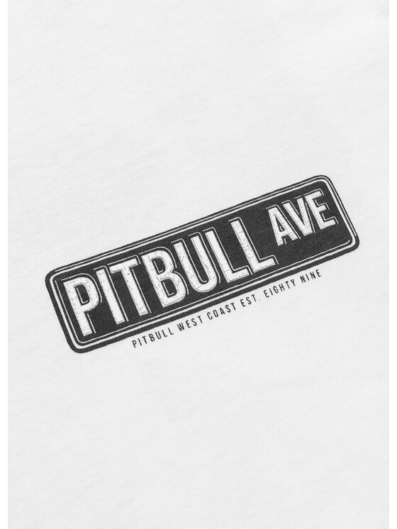 PITBULL PITBULL T-Shirt PITBULL AVENUE Biały Regular Fit