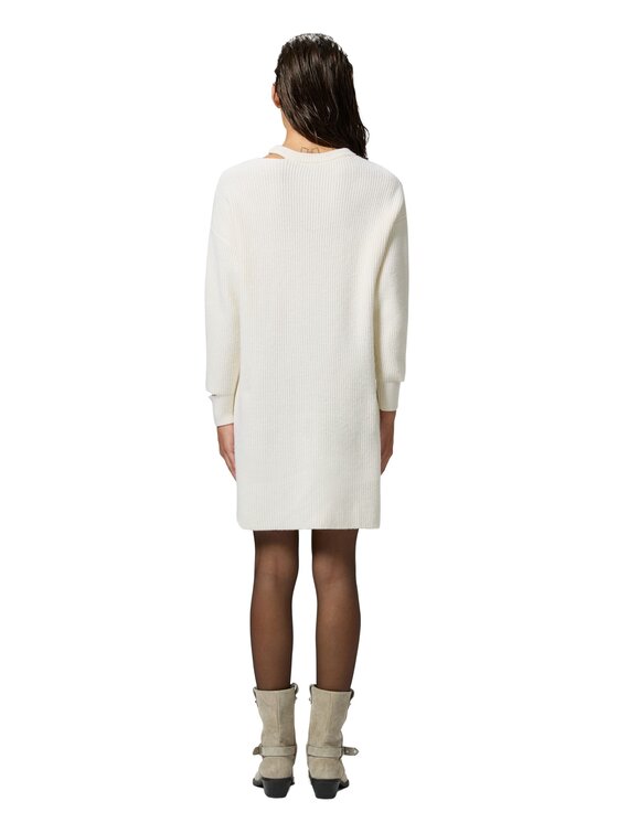 PINKO PINKO Φόρεμα καθημερινό Distilleria abito misto lana Λευκό Comfort Fit