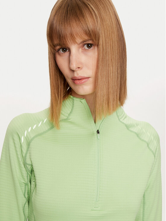 4F 4F Felpa tecnica 4FWAW24TFSWF411 Verde Regular Fit