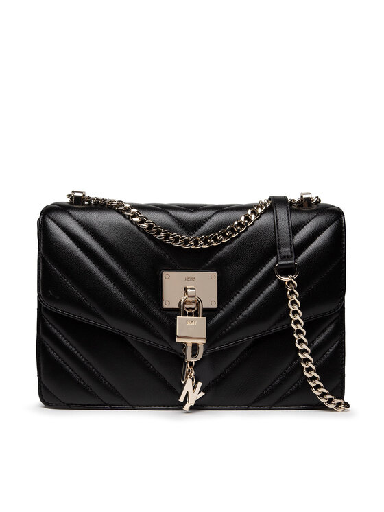 DKNY Дамска чанта Elissa Lg Shoulder B R223B281 Черен